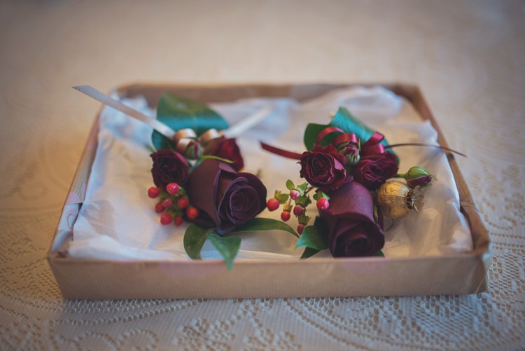 red rose buttonholes