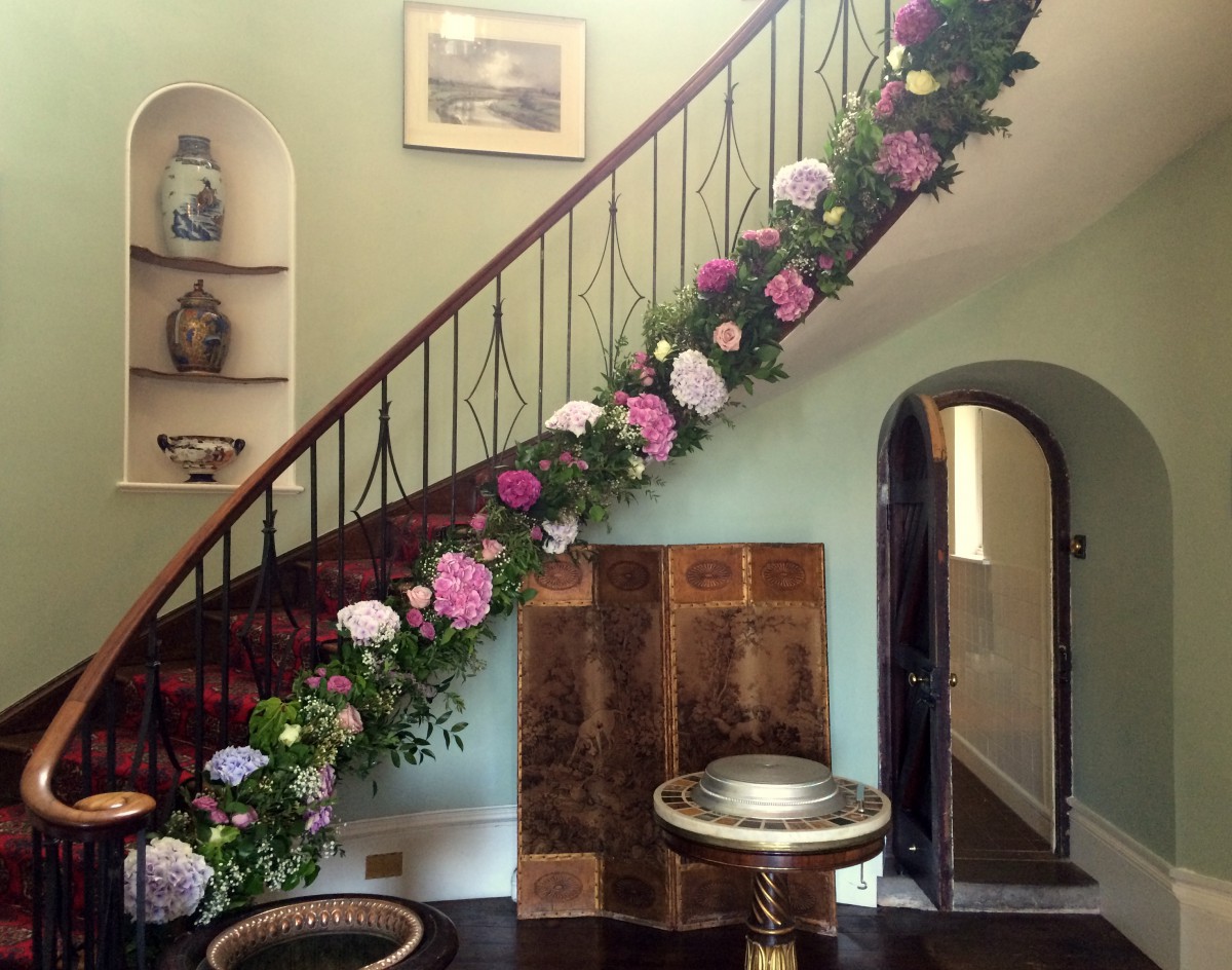 staircase garland at Homme House