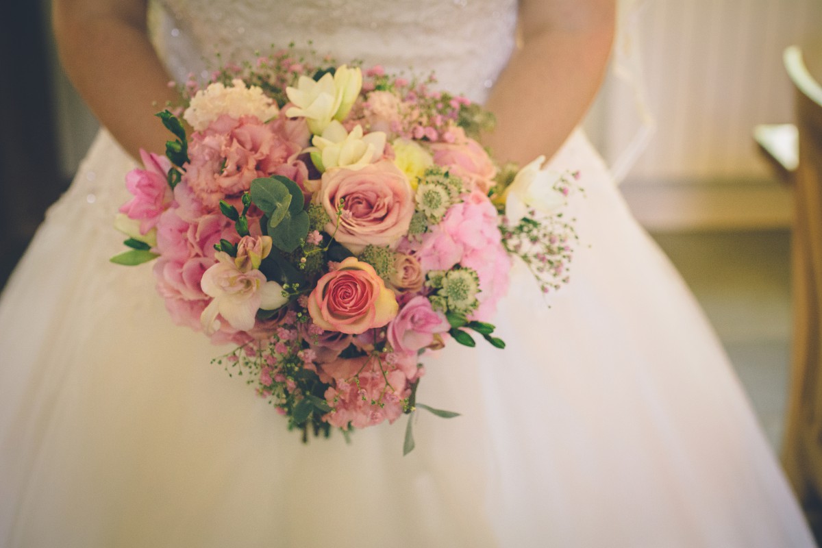 vintage pink bridal bouquet by Jenny Fleur