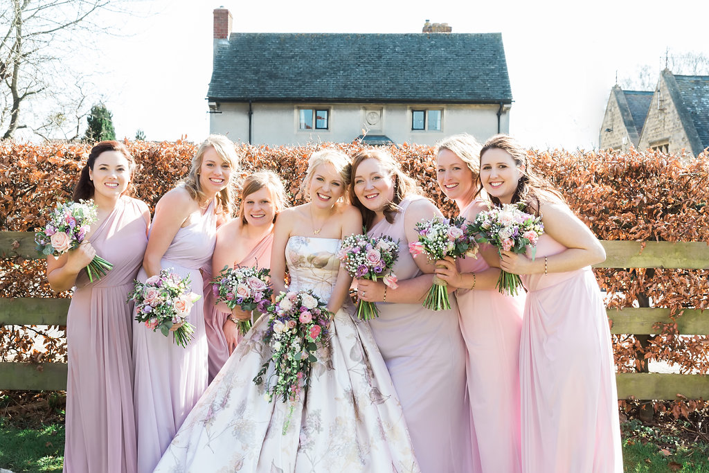 pastel wedding flowers for a Cotswold wedding