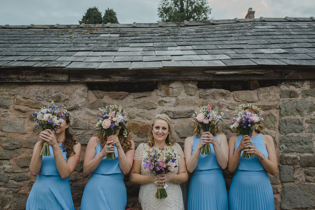 rustic wedding at Lyde Court