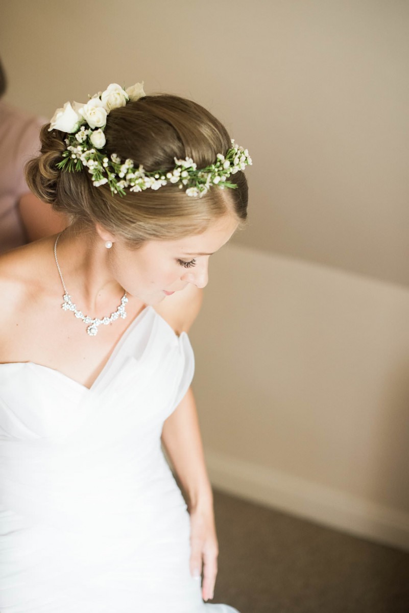bridal flower crown