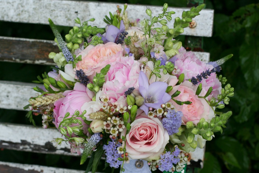 pink and lilac country bouquet